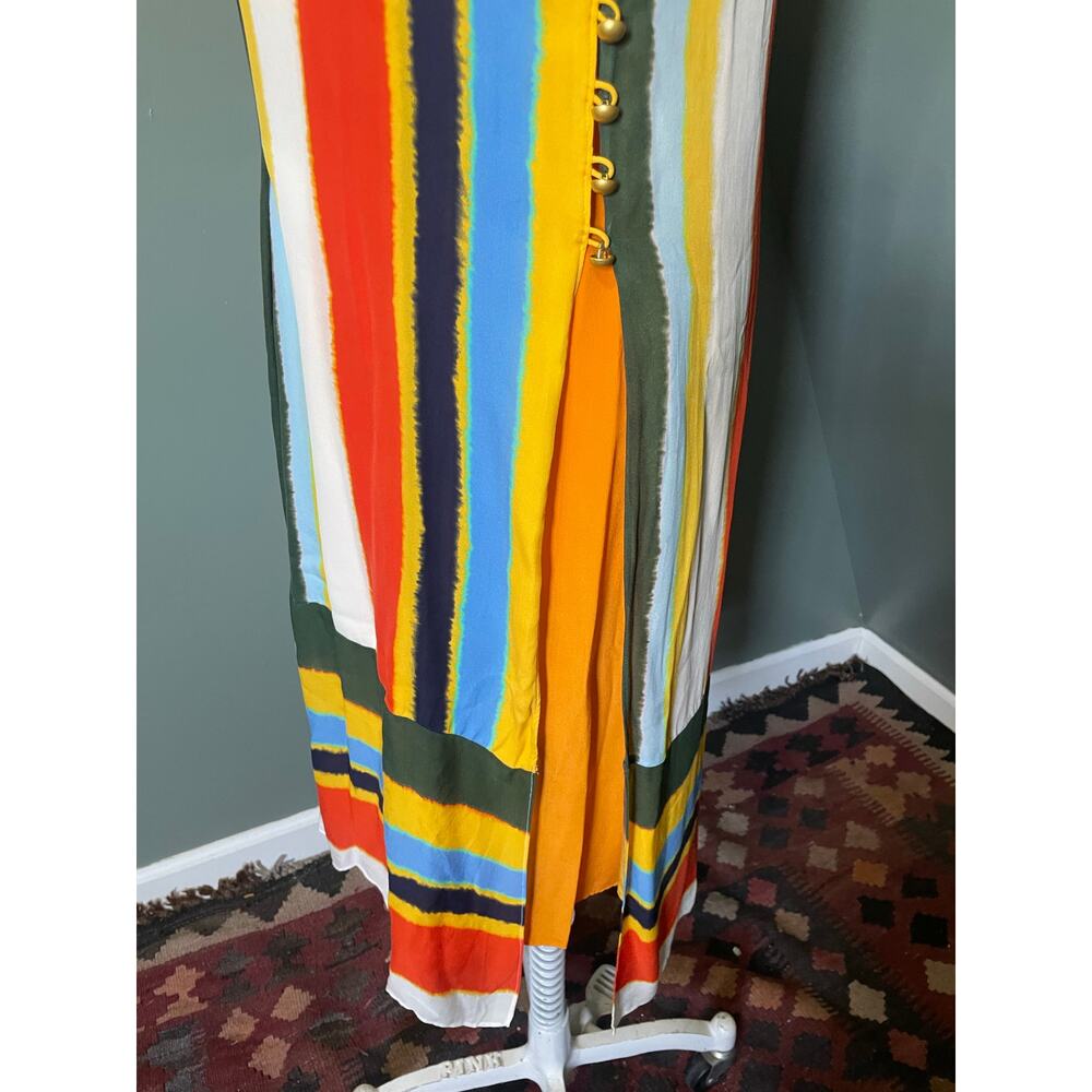 Tory Burch Bettina Silk Multicolor Striped Print Dress. Sz Small. - Picture 4 of 7